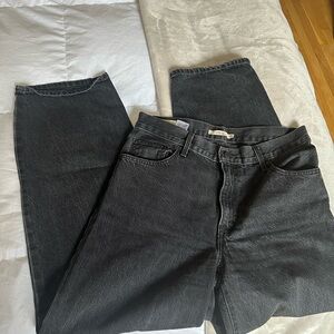 LEVIS 90s baggy dad jean size 29 in dark gray / black